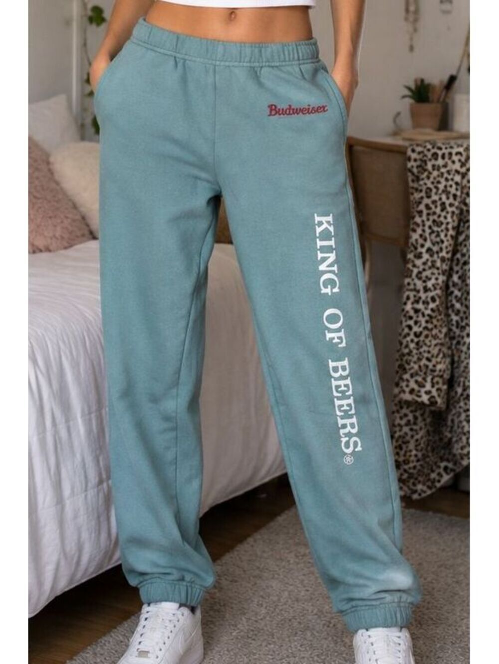Y2K Style Budweiser x PacSun Vintage Slim Sweatpants Joggers Women's XS
